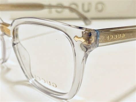 gucci glasses gold frames|gucci clear and gold glasses.